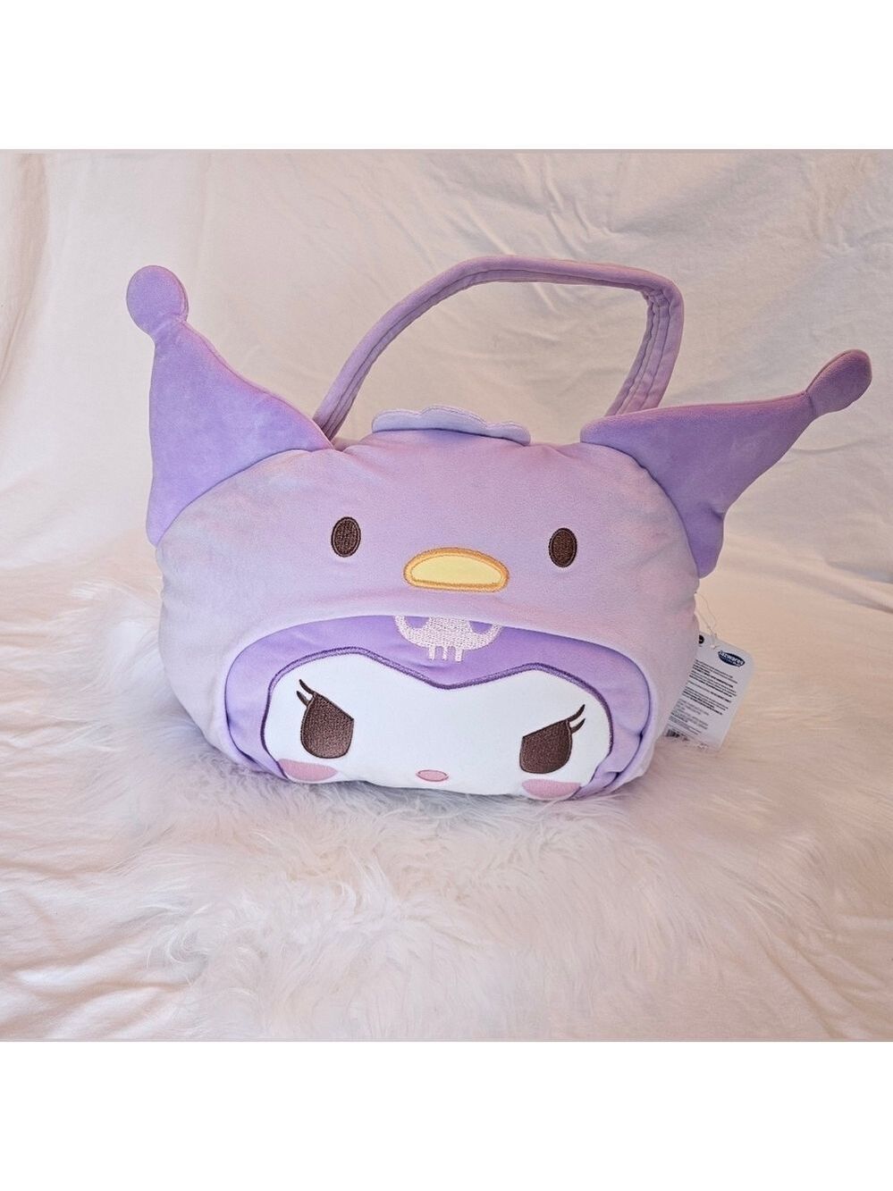 Purple Sanrio Kuromi Plush Bag, Easter Basket NWT